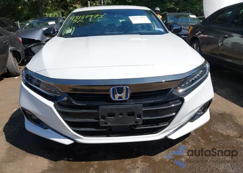 2022 Honda Accord Hybrid Sport из США, поврежденный, VIN 1HGCV3F22NA047655